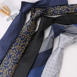 Men's Tie Polyester Ties Luxury Design Business Tie Fashion Letter Necklace 7cm Various Styles