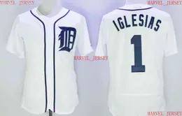 Uomo Donna Gioventù jose Iglesias Maglie da baseball cucite personalizza qualsiasi nome numero maglia XS-5XL