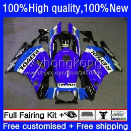 Repsol Blue Bodywork para Honda CBR600FS CBR600 F2 CBR600CC 91-94 Corpo 34no.162 CBR 600F2 600 F2 FS CC 600cc 600FS 1991 1992 1993 1994 CBR600F2 91 92 94 Kit de Feira