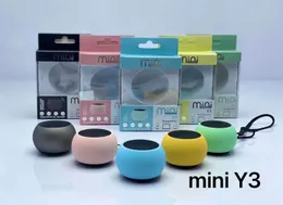 Mini Y3 Głośnik Bluetooth Wireless Prysznic Głośnomówiący Mic Ssanie Chuck Głośnik Samochód Głośnik Przenośny Mini MP3 Super Bass Call Odbierz