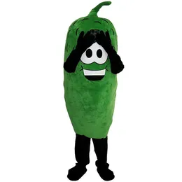 Grön Pickled Vegetabiliska rekvisita Mascot Kostym Halloween Jul Fancy Party Cartoon Character Outfit Suit Vuxna Kvinnor Män Klänning Karneval Unisex Vuxna