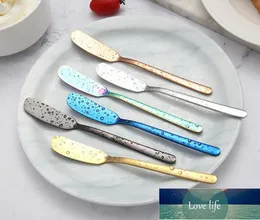 7 Colors 304 Stainless Steel Butter Knife Cheese Dessert Jam Spreader Cream Knives Western Cutlery Baby Feeding Tool wjl0160 Factory price expert design Quality