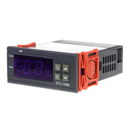 2021 LED Digital Temperature Controller STC-1000 12V 12V 24V 220V Thermostat Thermostat and Heater Cooler Control