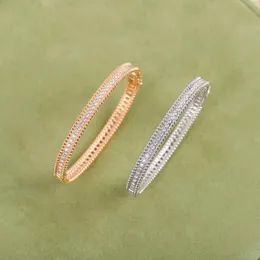 Luksusowa jakość Punk Bransoletka z diamentem w 18k ROSE GOLD GOLD i Platinum Kolor dla kobiet i Girl Friend Gift Ring z diamentem w Platinu