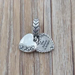925 Sterling Silber Perlen Helle Samen Anhänger Zauber für Charms für europäische Pandora -Schmuckarmbänder Halskette 797581Cz Annajewel