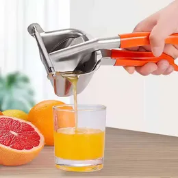 Manueller Saft-Squeezer Edelstahl Zitrone Hand R Großen-Orange-Zuckerrohr-Küchen-Obst-Werkzeuge 210628