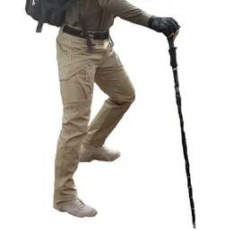 Мужские брюки Военная дверь Tactical Casual Army Multi Color Urban Long Plisess IX9 Мужская одежда Черный водонепроницаемый