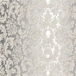 Heminredning 3d Väggcovering tapet European-Style Classic Floral Pattern Elegant Vardagsrum Sovrum Kök