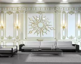 Wandpapier Europäische römische Säule Blume Klassische 3D-Tapete Wohnzimmer Schlafzimmer Hintergrundwand Dekorative Wandtapete