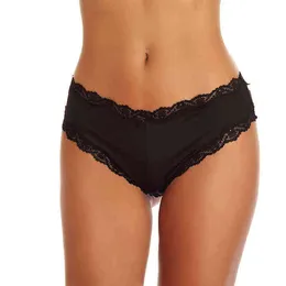 Kvinnor Sexig Lace Underkläder Frestelse Lågmidja Panties Kvinna Underkläder V-Back Criss Cross Strap Temptation G String Thong 211208