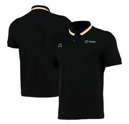 Bilfanversion Team Suit F1 Racing Suit T-Shirt Men's kortärmad snabbtorkande Polo Shirt Lapel Car Club Car Fan Overall 228W