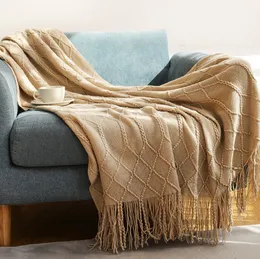 The latest knitted blankets are available in many sizes and styles, warm, blanket, bed-foot sofas, multifunctional,