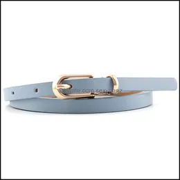 Cinture Aessories Fashion S920 Cintura decorativa da donna Occhi sottili Fibbia in metallo Nuddle Semplice consegna in pelle Pu Drop 2021 Ciorn