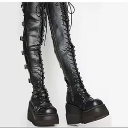 Boots Big Size Female Platform Thigh High Long Fashion Slim Super Heel Over the Knee Women Party Shoes