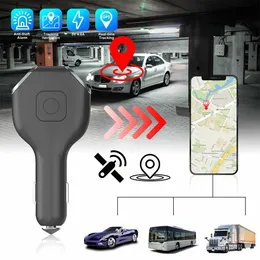 Dual Cigarette Lighterusb Laddare GSM Realtidsfordon Spårning Anti-thyt-enhet Bil GPS-tracker med Live Audio App Control