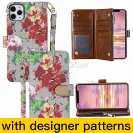 Luxury phone cases for iPhone 15promax 15pro 14 14promax 13Pro max 13 12 12pro 11 11Pro max fashion shell leather Multi-function card package storage wallet cover