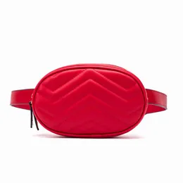 2021Полосивая мода PU кожаные сумки женские сумки дизайнер Fanny пакеты талии сумка леди ремень сундук 4 цветов