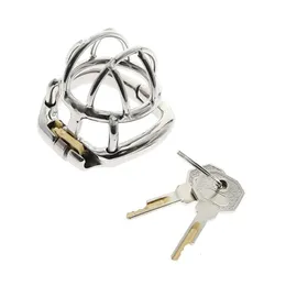 Super Small Male Chastity Device Stainless Steel Chastity Cage With arc-shaped Cock Ring BDSM toys Bondage Fetish cock toys P0827