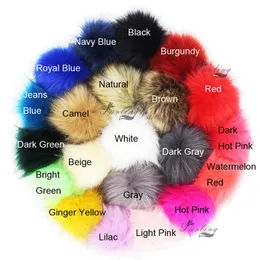 Furling 12 SZTUK POM Poms DIY Hurtownie 10 CM Soft Faux Fox Fur Prom Ball Do Dziania Kapeluszowe Akcesoria Keychain Akcesoria H0915