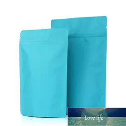 Partihandel matt djupblå stand up aluminium folie väska snacks kakan kaffepaket väska dopack djupblå folie dragkedja på väska fabriksprisens expert design kvalitet