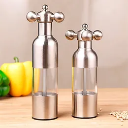 Pepper Mill Gadgets and Salt Grinder Grinding 4 Color Garlic Spice Kitchen Creative Tools BBQ Accessory 210712
