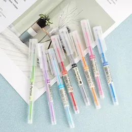 Gel Pens 8pcs/set Colourful Pen Cute Neutral Student Gift Scrapbook Planner Stationery Support Kawaii Wholesale