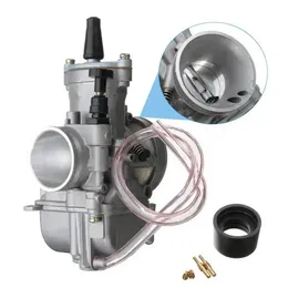 34mm 55mm Intake Carburetor 2 Stroke Racing Flat Side Part Carb Dirt Bike ATV Motorcycle 300cc