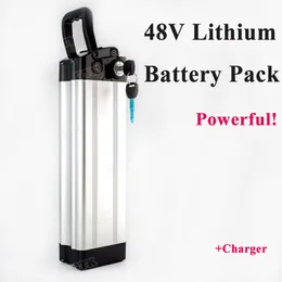 Electric bike 48v lithium battery 8ah 10ah 12ah built-in BMS for 500w 1000w power bank scooter electric Mountain bike+charger