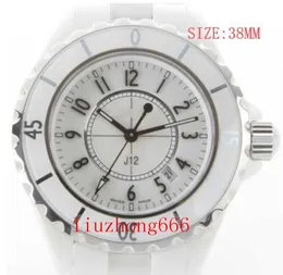 Full keramisk kvalitet Sapphire Crystal -armbandsur Kvartrörelse Kvinnor Watch Black Bezel Fashion Ladies 12 Big Lady Watches