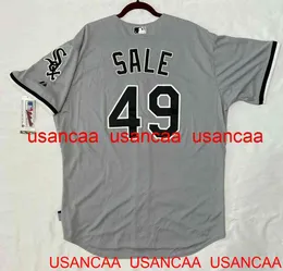 Zszyte Chris Sale Cool Base Jersey Jersey Jerseys Men Men Młodzież Baseball XS-5xl 6xl