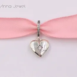 925 Sterling Silver Jewelry Making Kit DIY Urok Pandora Styl Ogólnoksiężne Heart Locket Pandoras Bransoletka Prezenty Urodziny Prezenty dla Kobiet Kids Bransoletka Koralik Łańcuch 799537C01