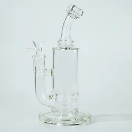 dab rig 10 inches 5mm thick clear percolator oil hookah beaker glass smoking water pipe shisha with bowls