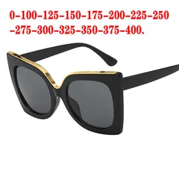 Sonnenbrillenrahmen, übergroß, quadratisch, polarisiert, für Herren, Minus-Linse, verschreibungspflichtige Dioptrien-Fahrbrille, 0 -0,5 -0,75 bis -6,0 FML