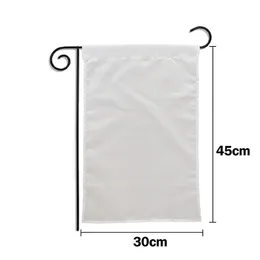 30 * 45cm sublimering blank flagga dubbelsidig värmeöverföring trädgård banner diy trumf flaggor dekor hem t2i52189