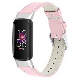 For Fitbit Luxe Leather Strap Luxury Fashion Wristbands Replacement Watchband Smart Accessories