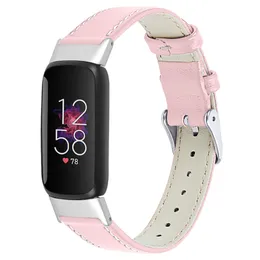 For Fitbit Luxe Leather Strap Luxury Fashion Wristbands Replacement Watchband Smart Accessories