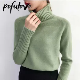 Damenpullover Rollkragen Trending Pullover Mode Top Herbst und Winter Koreanische Pullover Damen Pullover Strickwaren 210928