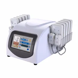 Lager i US 5MW Burn Lipo Laser Diode LipolyS Slimming Machine lllt Cellulite 10 LargePads 4 SmallPad 635nm 650nm Beauty Equipment