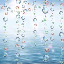 2M Bubble Garland z kolorowym Phantom Flat String for Dream Ocean Temat Party Mermaid Party Wiszące ozdoby Dekoracja