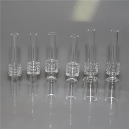 마이크로 미니 핸드 파이프 용 흡연 석영 팁 10mm 14mm 18m 남성 지우기 서리로 덥은 공동 석영 Banger Nail Dab Rigs