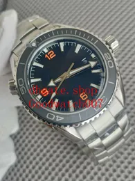 Maker Watches Top Quality Men's 600m factory Quality Wristwatches Mens Black Dial Ceramic Calendar Dive Luminous Steel Bracelet Cal.8900 Movement Mechanical Planet