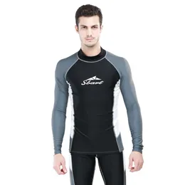بيكينيس مجموعة SBART MEN LONG RASHGUARD SURFING Lycra Swimsuit UV Protect