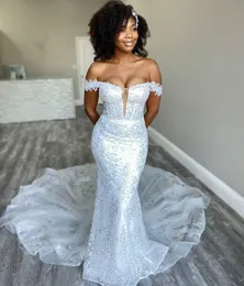 2021 Arabic Aso Ebi sexy sirena in pizzo Sweetheart Abiti da sposa vintage affascinanti abiti da sposa ZJ254