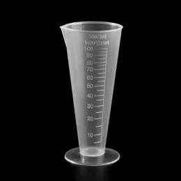 لوازم المختبر 1pc 100 مل من زجاجة مختبر المطبخ البلاستيكي قياس كوب قياس كوب