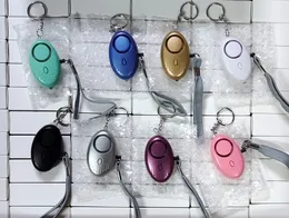 130dB äggform självförsvar larm flicka pojkar kvinnor män säkerhetsskydda varning personlig säkerhet skrika högt keychain alarm 10 färger dhl gratis