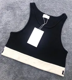 Tanktop Womens Designer T-Shirt Schwarzer weißer Buchstaben Kurzarm Damen Kleidung Größe S-L Camis Tops Femme
