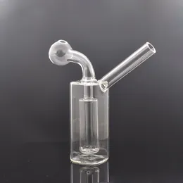 Kolorowe Hurtownie Mini Szklany Olej Palnik Bong Hookh z Recyclerem 20mm Duże Blarz Palniki Wody Dab Rig Bongs Ręczne platformy do palenia