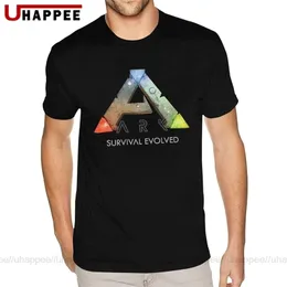 Cool Ark Survival Evolved Tee Tröja Mens Anpassad Utskrift Korta Ärmar Svart Besättning Tees Shirts 210716