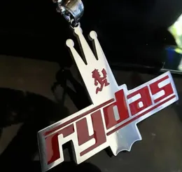 Red / Black Rydas Charm Juggalo charms Hatchetman Pendant Stainless Steel ICP Necklace Ball Chain 30''