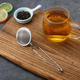 Toppkvalitet Tea Infusionsverktyg Rostfritt stål Sphere Mesh Strainer Kaffe Herb Spice Filter Diffuser Handle Ball ZWL750